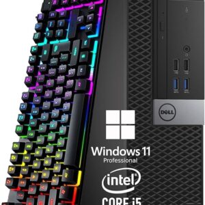 Dell OptiPlex 3040 SFF Tower Desktop Computer PC Quad-Core i5-6500 up to 3.6 GHz, 8GB RAM, 256GB SSD, Keyboard and Mouse, WiFi, BT, Windows 11 Pro