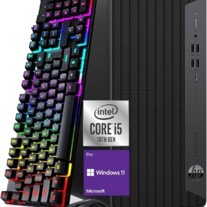 HP ProDesk 600 G6 Tower PC Desktop Computer, Six-Core i5-10500 Up to 4.50 GHz, 16GB DDR4, 512GB SSD, Keyboard and Mouse, WiFi, BT, 4K Support, Windows 11 Pro